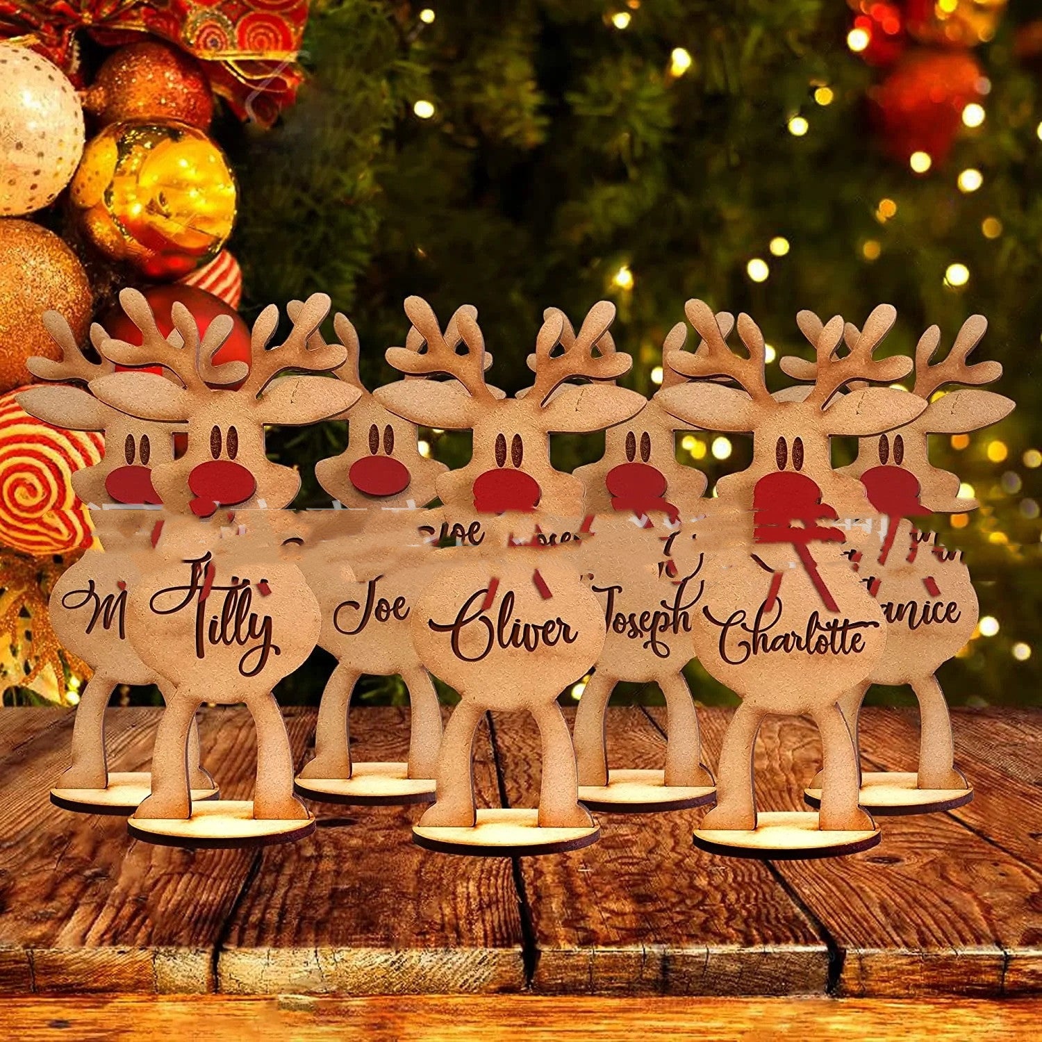 Elk Reindeer Family Christmas Ornament Decoration,Outdoor and Indoor Christmas decorations Items, Christmas ornaments, Christmas tree decorations, salt dough ornaments, Christmas window decorations, cheap Christmas decorations, snowmen, and ornaments.