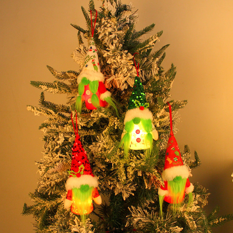 Christmas Pendant Cute Green Beard Old Man, Christmas Decoration Gnomes, Xmas Gnomes, Santa Gnomes, DIY gnomes, Gnome Christmas Tree, Nordic gnomes, Tomato Cage Gnomes, Plush Gnomes.