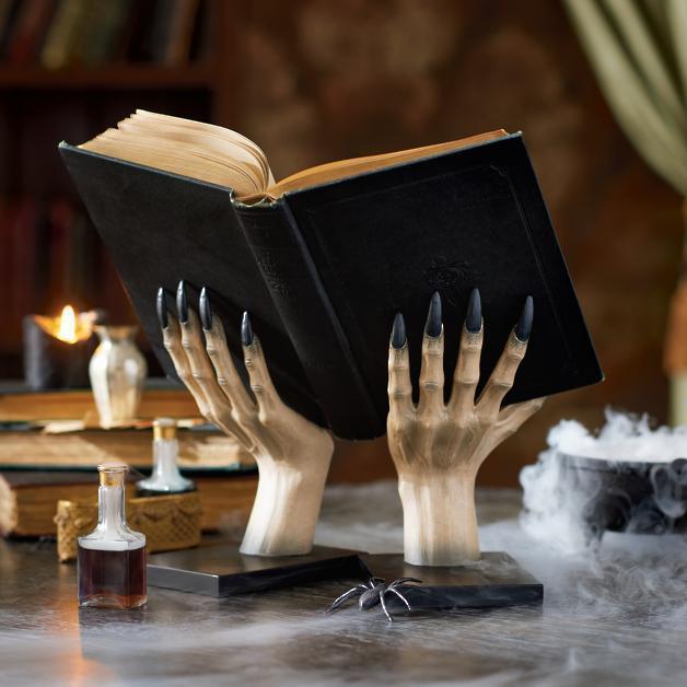 witch's hand bookshelf, Halloween Resin Witch Hand Bookshelf Ornaments, Halloween Witch Ornament, Witch Hands, Halloween Decoration