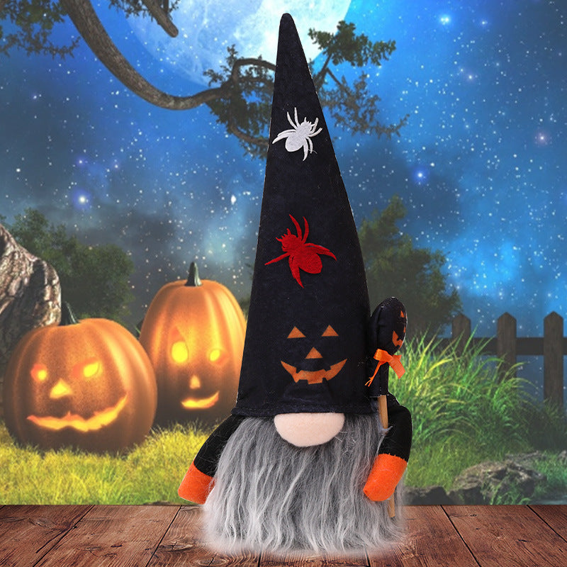 Halloween Decorative Items With Lights Plush Doll Ornaments