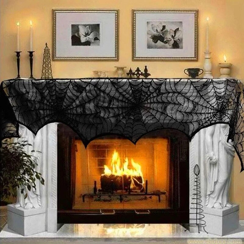 Halloween Tablecloth Lace Mesh Cloth