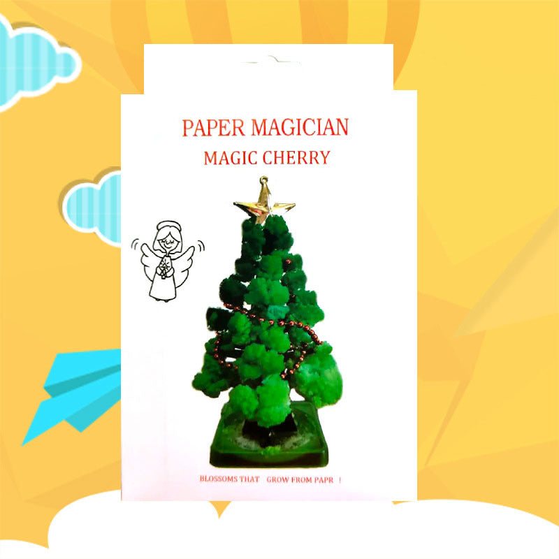 Paper Tree Blossoming DIY Magic Crystal Christmas Children's Toys, Outdoor and Indoor Christmas decorations Items, Christmas ornaments, Christmas tree decorations, salt dough ornaments, Christmas window decorations, cheap Christmas decorations, snowmen, and ornaments.