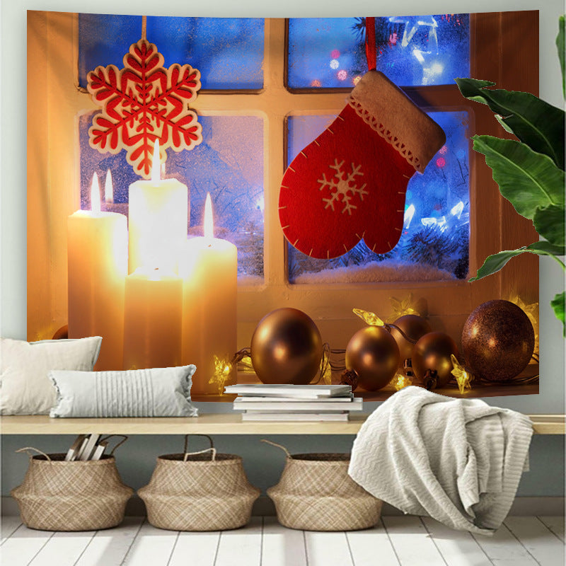Christmas Printed Fireplace Decoration Background Cloth, Outdoor and Indoor Christmas decorations Items, Christmas ornaments, Christmas tree decorations, salt dough ornaments, Christmas window decorations, cheap Christmas decorations, snowmen, and ornaments.