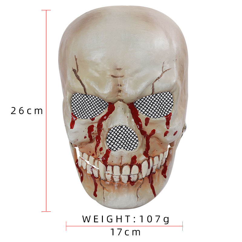 New Halloween Simulation Mouth Skull Mask Plastic