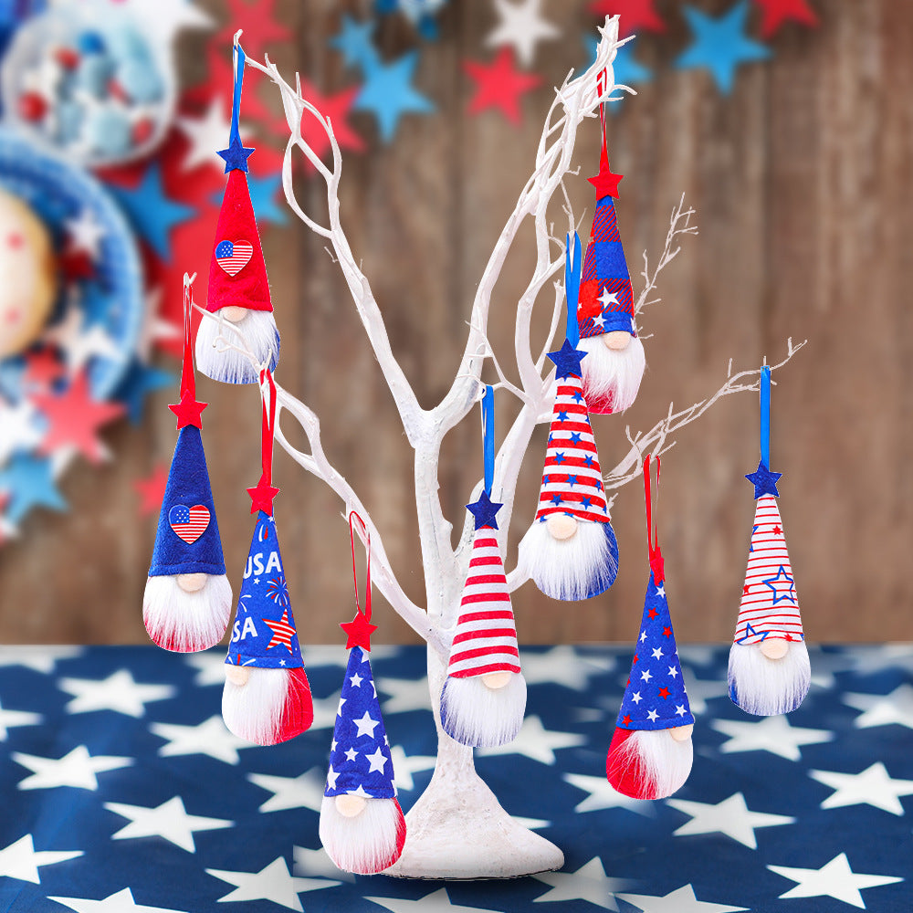 Pentagram Gnome Plush Doll, 4th July Decoration Gnomes Independence Day Gnomes Presidents Day Gnome, Flag Day Gnome 4th of July Gnome Veterans Day Gnome Memorial Day Gnome Labor Day Gnome Decoration Gnomes Columbus Day Gnome Patriotic Gnomes