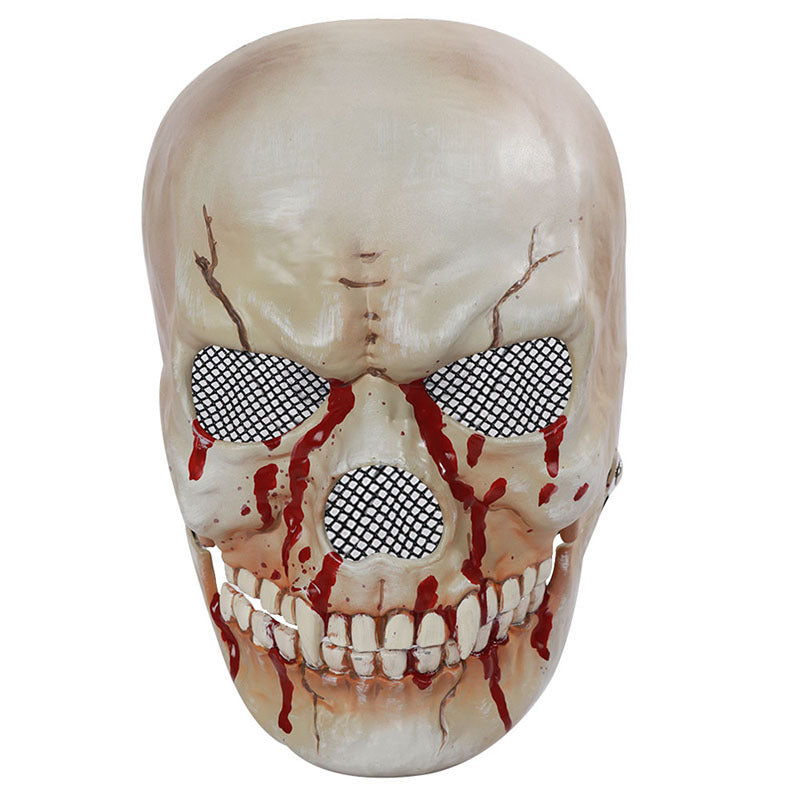 New Halloween Simulation Mouth Skull Mask Plastic, Funny Glowing Masks, Halloween Horror Mask, Halloween LED Full Mask, Skull LED Mask, Animal Mask, Costumes Props Mask, Halloween Masks For Sale, Halloween Masks Near Me, Halloween Mask Micheal Myers, Halloween Mask Store