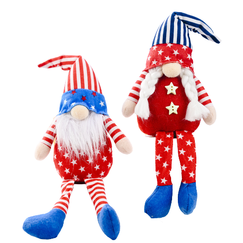 New American Independent Pointed Hat Long Leg Five Pointed Star Gnome
