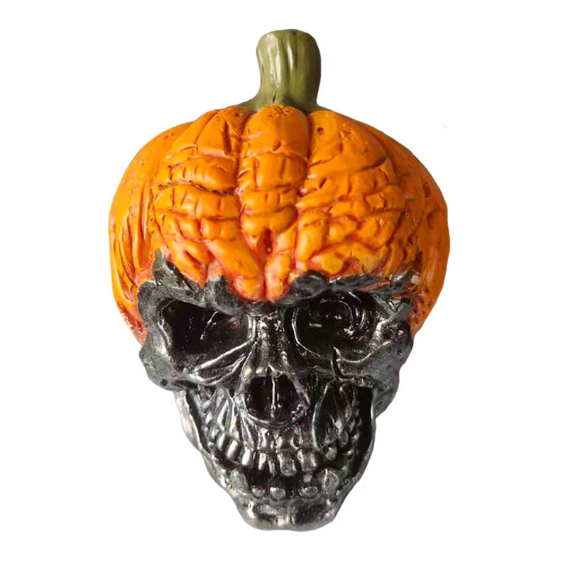 New Evil Pumpkin Skull Halloween Resin Ornament, Halloween Decoration, halloween Evil Pumpkin, halloween Skull, Halloween Ornaments