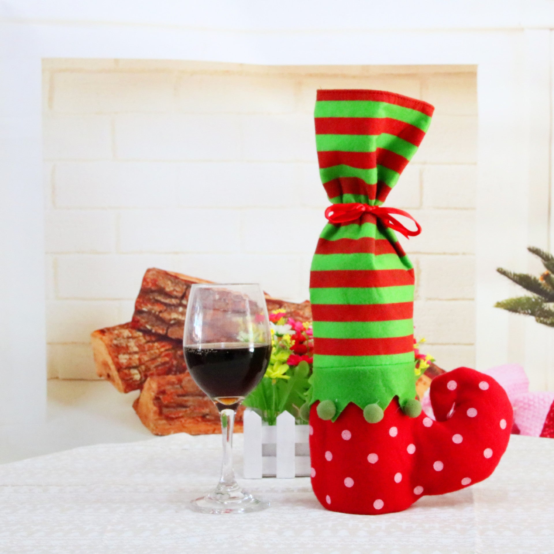 Christmas Wine Bottle Cover, Outdoor and Indoor Christmas decorations Items, Christmas ornaments, Christmas tree decorations, salt dough ornaments, Christmas window decorations, cheap Christmas decorations, snowmen, and ornaments.
