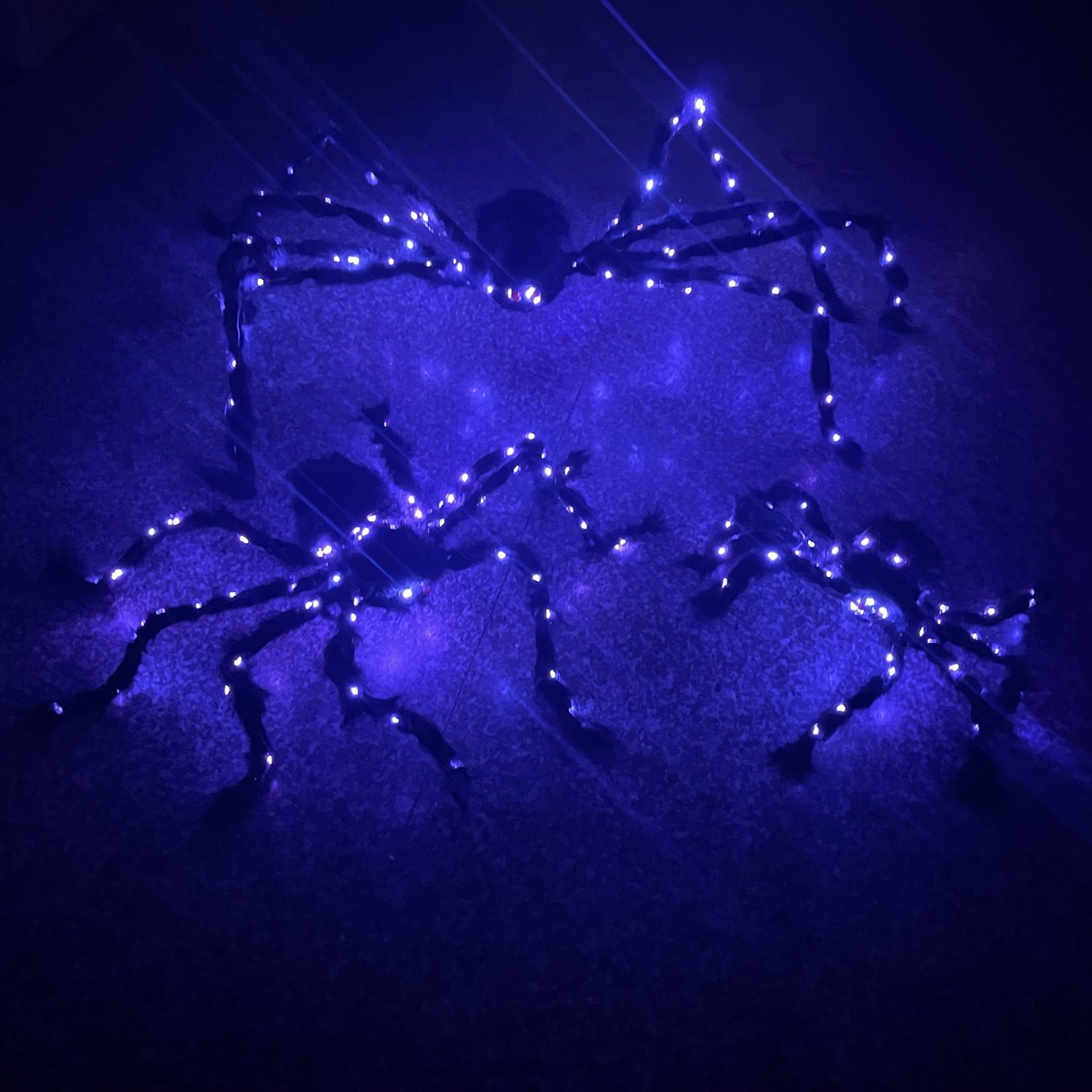 New Halloween Glowing Plush Spider Decoration Prop, Halloween Decoration, Halloween Spider Decoration, Halloween Spider Props, Halloween Glowing Plush Spider, light up spider web