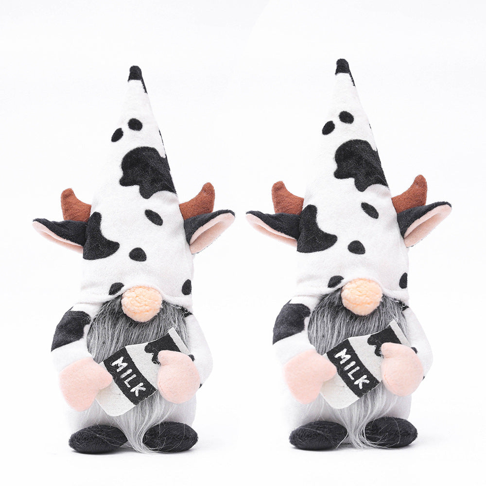 Milk Cow Gnome Decoration