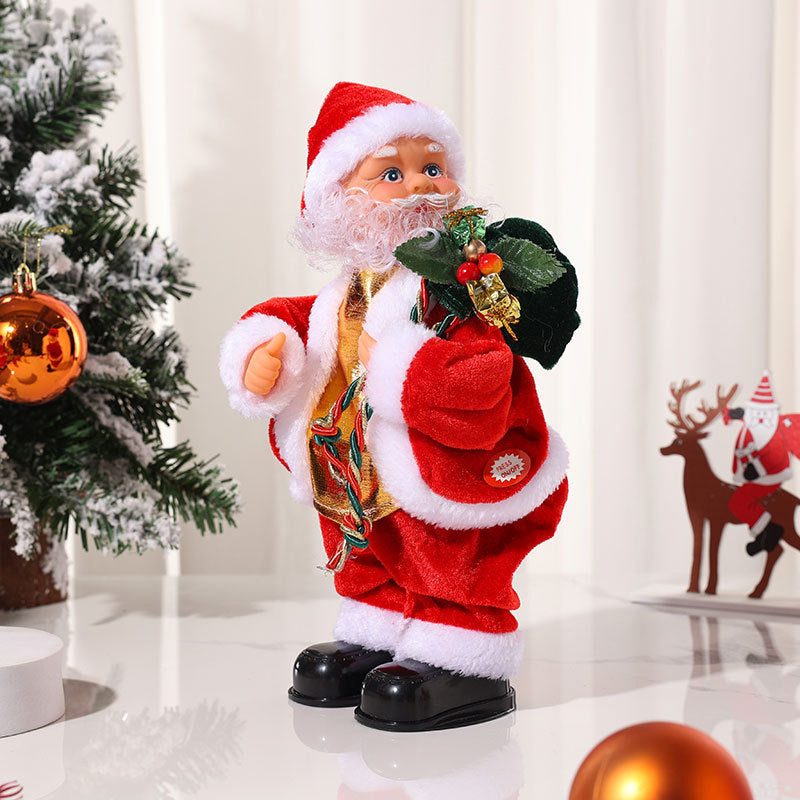 Electric Hip Shaking Play The Guitar With Music Santa Claus Christmas Gift, Christmas Decoration Ornaments, Christmas Santa Claus, Santa Claus, Christmas Gift, Christmas Decoration Items