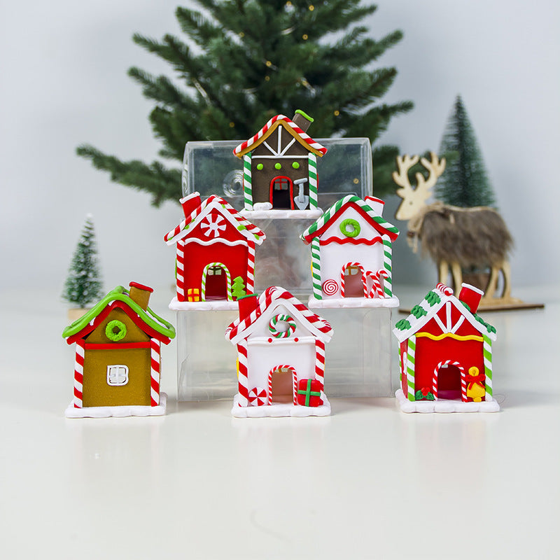 Christmas Decoration Cute Polymer Clay Colorful Cottage Decoration, Outdoor and Indoor Christmas decorations Items, Christmas ornaments, Christmas tree decorations, salt dough ornaments, Christmas window decorations, cheap Christmas decorations, snowmen, and ornaments.