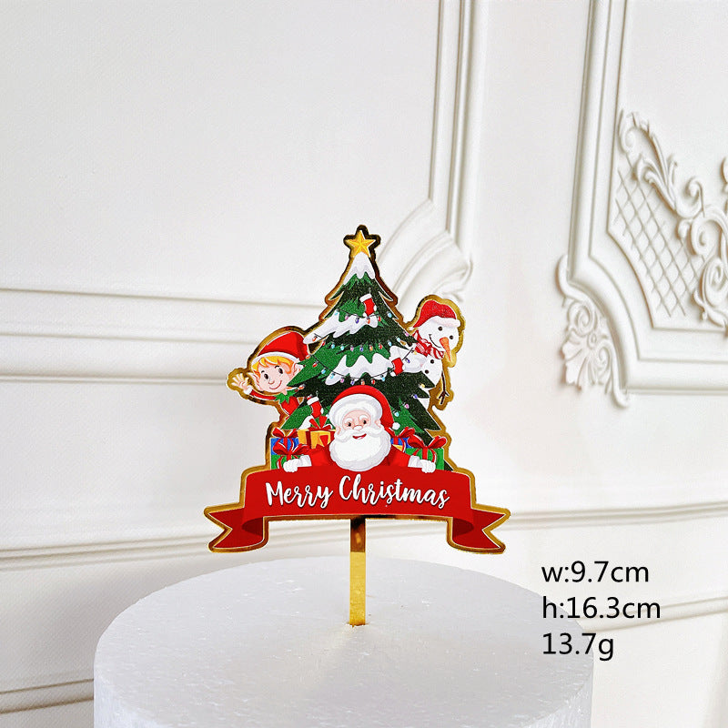 Color Printing Acrylic Cake Insert For Christmas, Outdoor and Indoor Christmas decorations Items, Christmas ornaments, Christmas tree decorations, salt dough ornaments, Christmas window decorations, cheap Christmas decorations, snowmen, and ornaments.