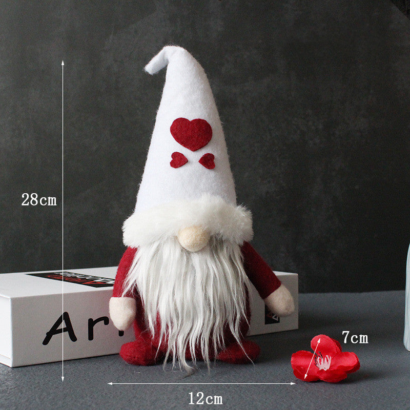Long Leg Red and White Standing Pose Christmas Gnome