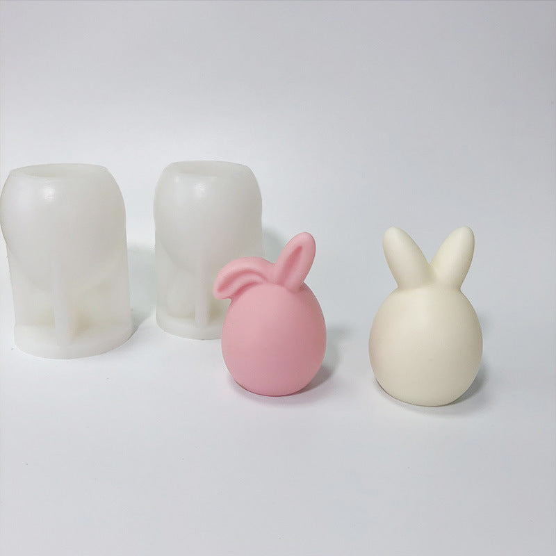 Easter Faceless Rabbit Head Baking Cake Mold DIY Aromatherapy Candle, Silicone candle molds, Christmas tree candle molds, Halloween pumpkin candle molds, Easter egg candle molds, Animal candle molds, Sea creature candle molds, Fruit candle molds, Geometric candle molds, Abstract candle molds, DIY candle making molds,