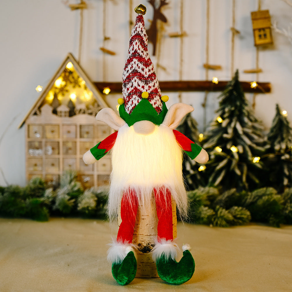 Lighted Gnomes With Christmas Elf With Lights - Decognomes