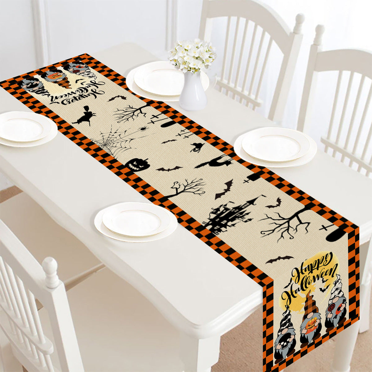Halloween Table Runner Table Decoration Tablecloth, Halloween Table Runner, Halloween Tablecloth, Halloween Tablecloth decoration, Halloween Decoration