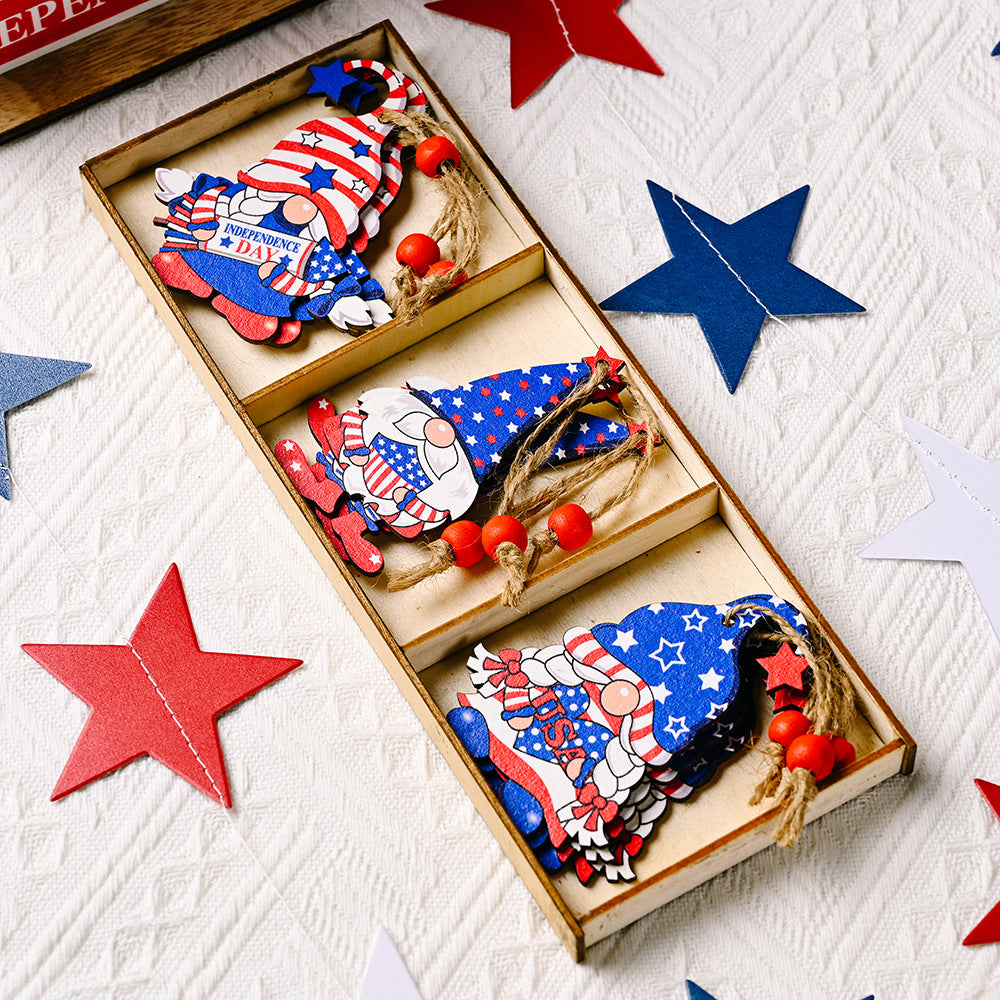 Independent Decorations 3 Lattice Wooden Box Pendant, 4th of july decoration, patriotic wreath, decoration item, home decoration items, room decoration items, wall decoration items house decoration items, fourth of july decorations, patriotic decor, center table decoration,