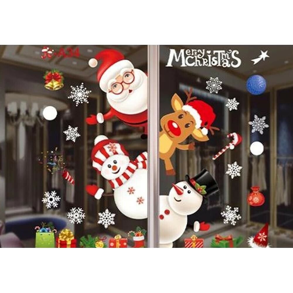 Christmas Window Door Sticker, Outdoor and Indoor Christmas decorations Items, Christmas ornaments, Christmas tree decorations, salt dough ornaments, Christmas window decorations, cheap Christmas decorations, snowmen, and ornaments.
