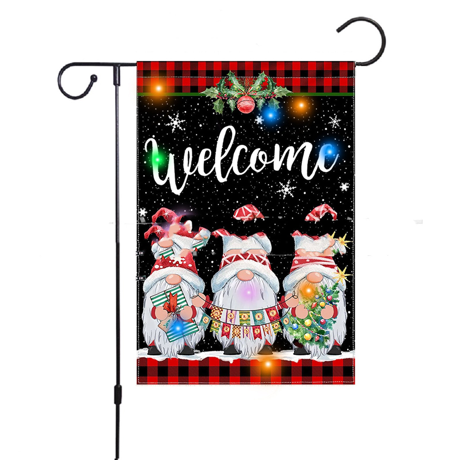 Outdoor Decoration Christmas With Lights Garden Flag, Outdoor and Indoor Christmas decorations Items, Christmas ornaments, Christmas tree decorations, salt dough ornaments, Christmas window decorations, cheap Christmas decorations, snowmen, and ornaments.