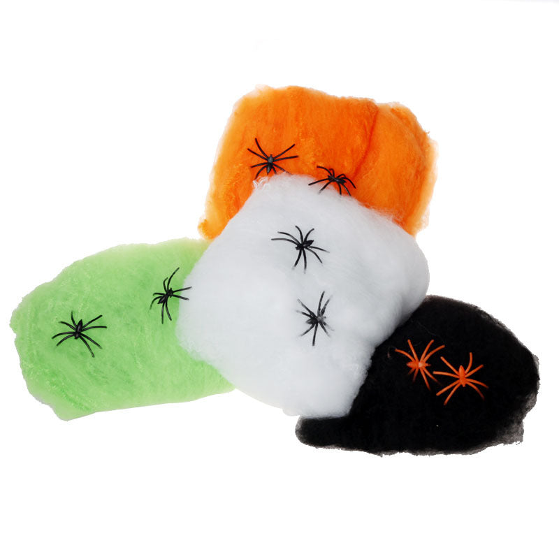 New Halloween Spider Cotton Accessories Haunted House Horror Decoration, Halloween Decoration, Halloween Spider Cotton, Halloween Accessories, Haunted House Horror Decoration