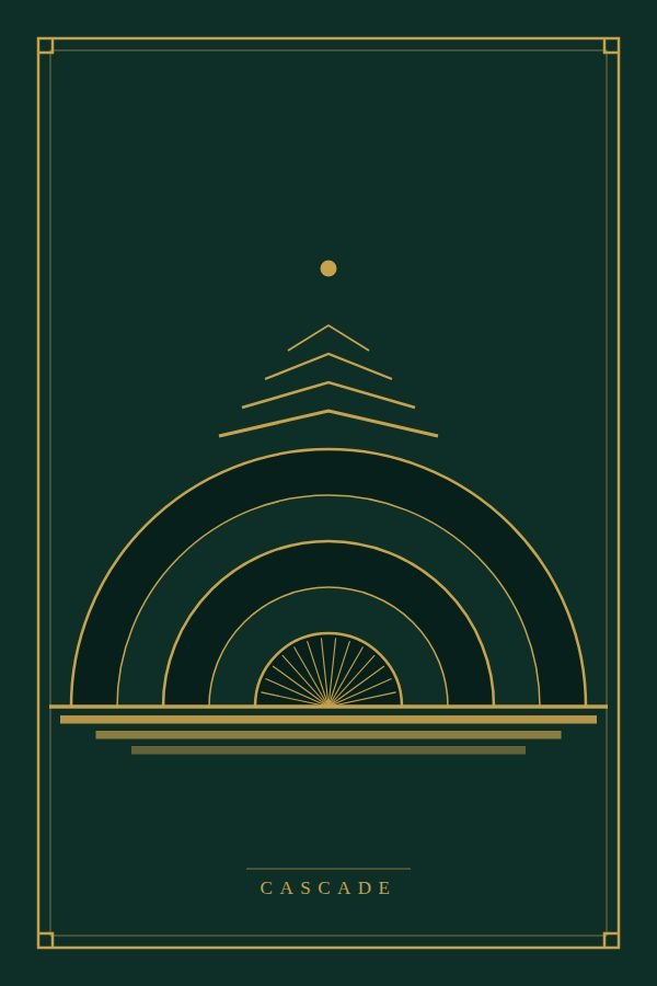 Cascade in emerald