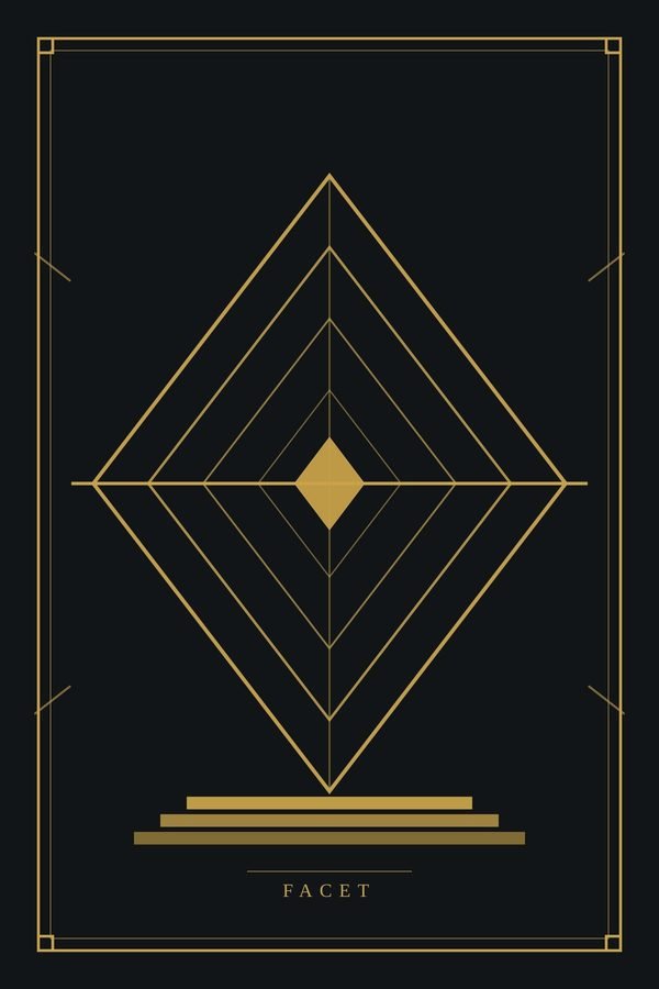 Facet — Concentric faceted diamonds