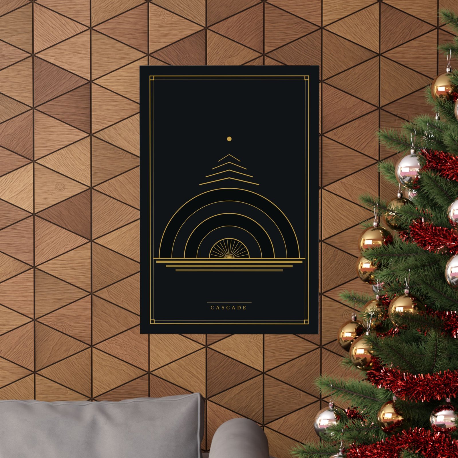 Cascade — Art Deco Arch Print | Black & Gold Wall Art - Image 4