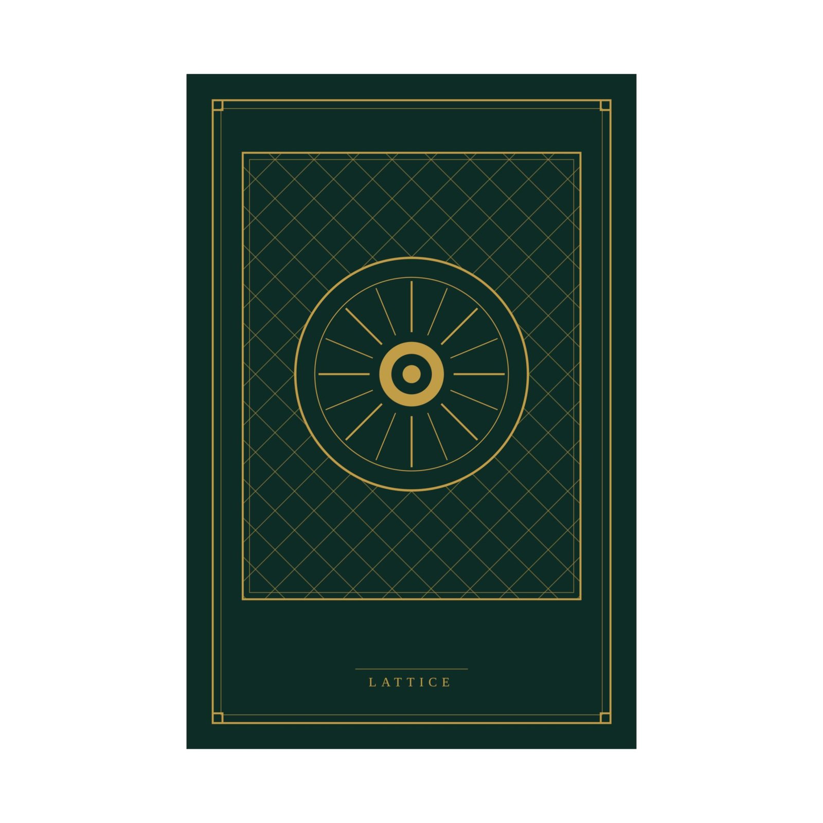Lattice — Art Deco Pattern Print | Emerald & Gold Wall Art - Image 14