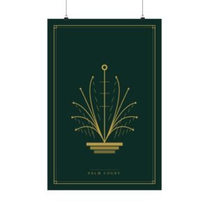 Plume — Art Deco Fan Print | Emerald & Gold Wall Art