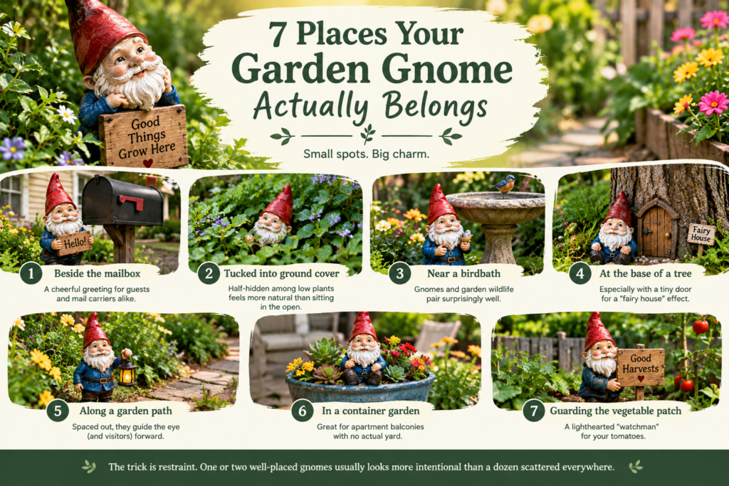7 Places Your Garden Gnome Actually Belongs
