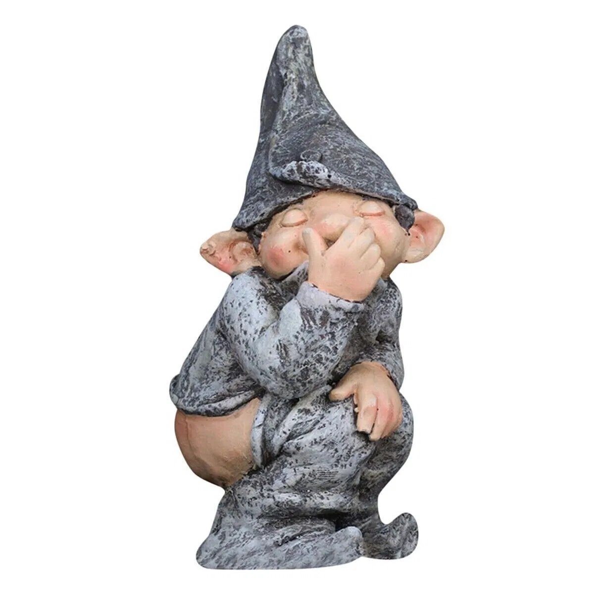 Pooping Naughty Gnome Miniature Resin Statue - Funny Garden Ornament - Image 10